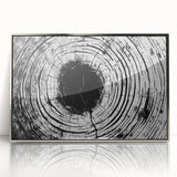 Mid-century modernist art featuring a close-up of nature elements in a silver framed acrylic, ideal for nursery wall decor.