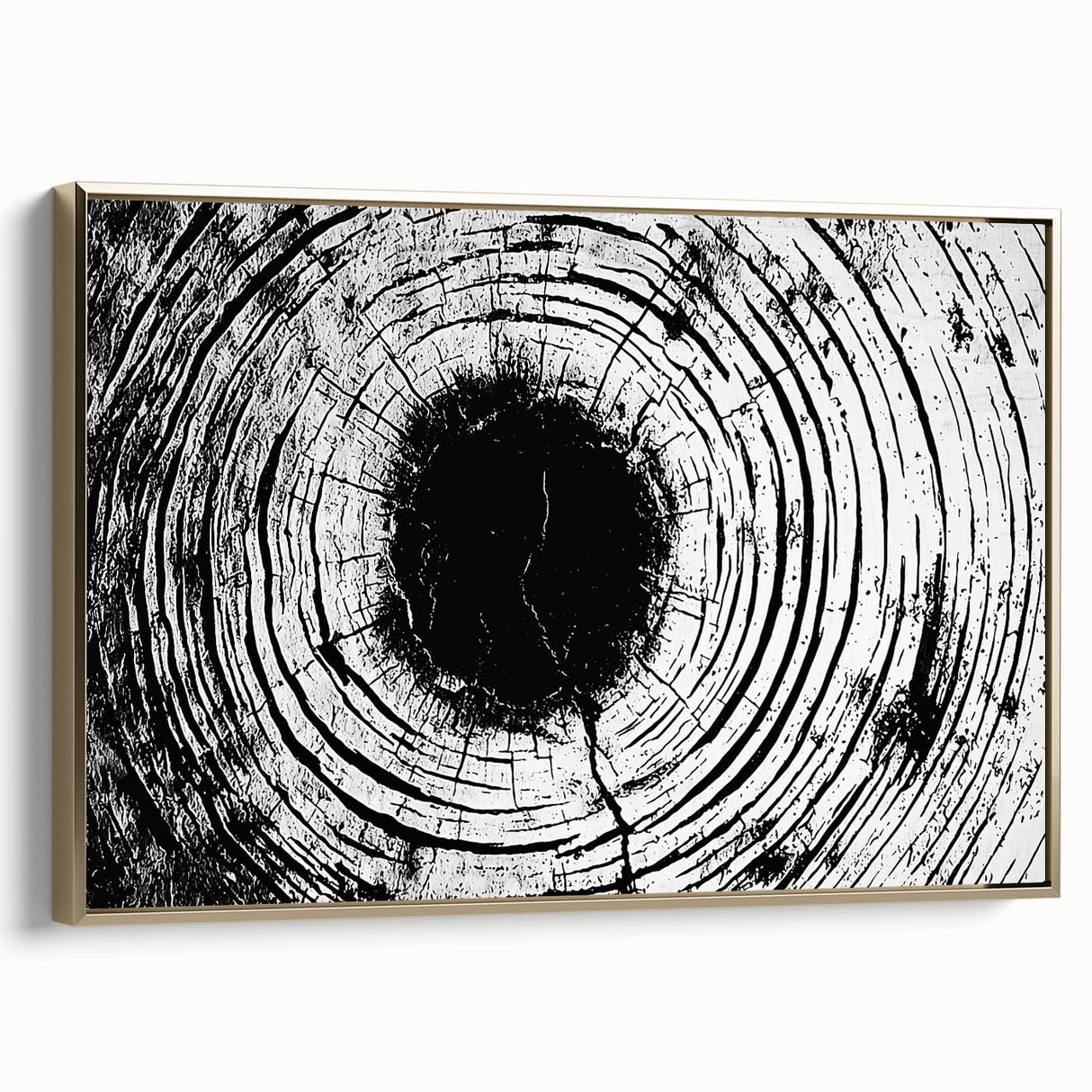 Framed canvas featuring a close-up landscape painting in muted earth tones, ideal for bedroom wall art.