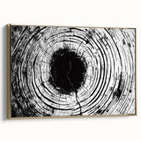 Framed canvas featuring a close-up landscape painting in muted earth tones, ideal for bedroom wall art.