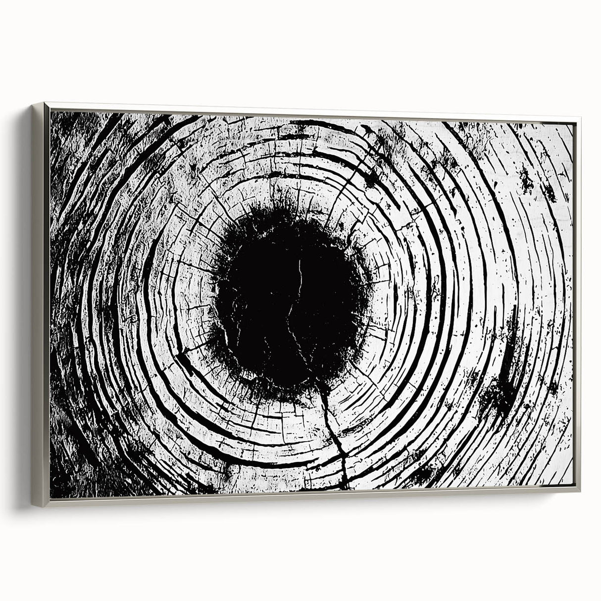 Framed canvas depicting a landscape art painting with colorful foliage and a black background, ideal for living room decor.