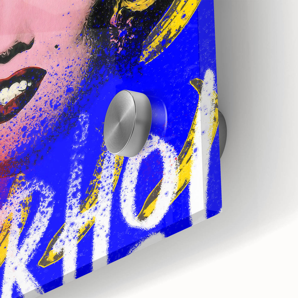 Iconic Pop Art Wall Art - Marilyn Canvas with Yellow and Blue