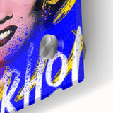 Iconic Pop Art Wall Art - Marilyn Canvas with Yellow and Blue