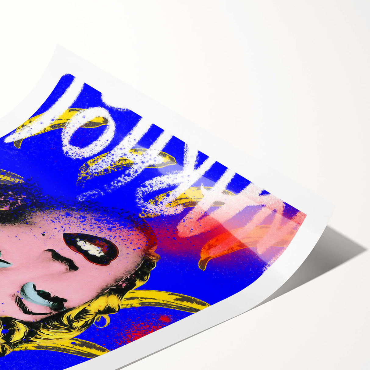 Iconic Pop Art Wall Art - Marilyn Canvas with Yellow and Blue