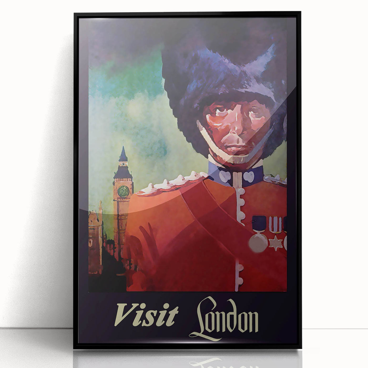 Retro London Guard Travel Poster – Vintage Prints & Nostalgic Art