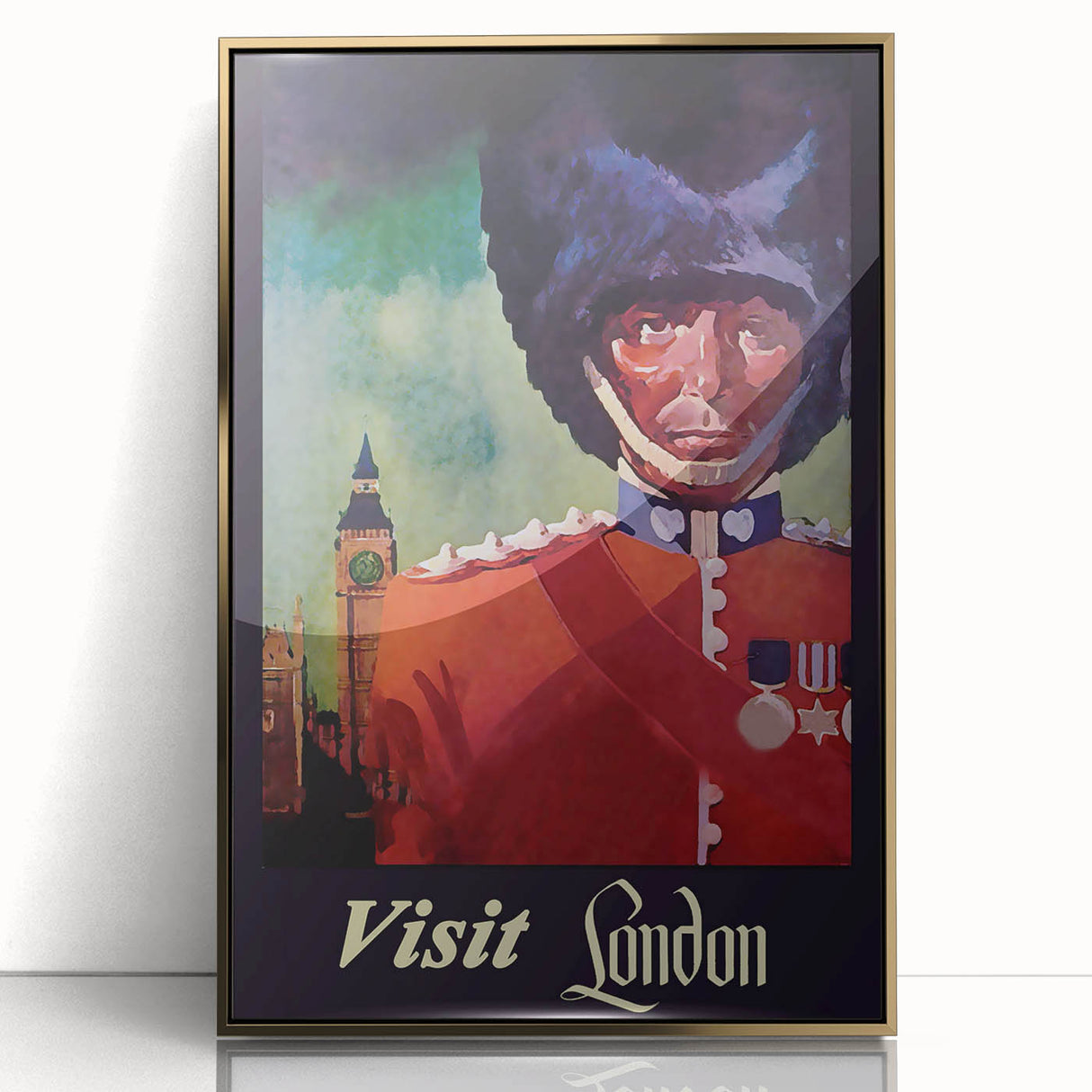 Retro London Guard Travel Poster – Vintage Prints & Nostalgic Art
