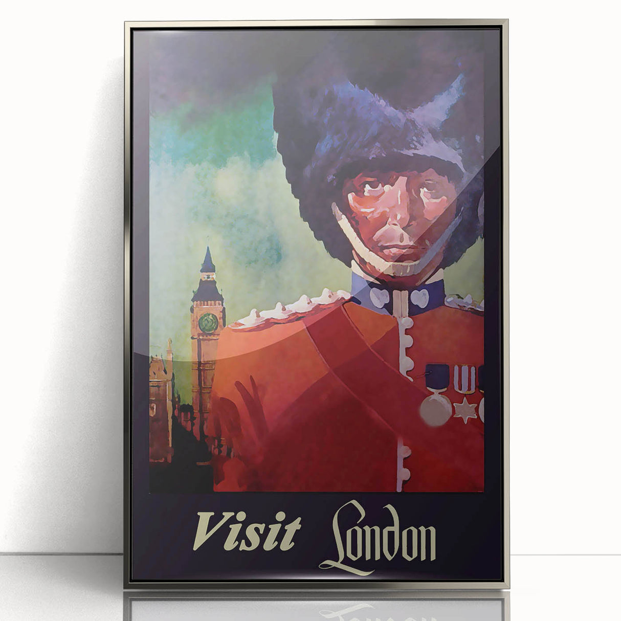 Retro London Guard Travel Poster – Vintage Prints & Nostalgic Art
