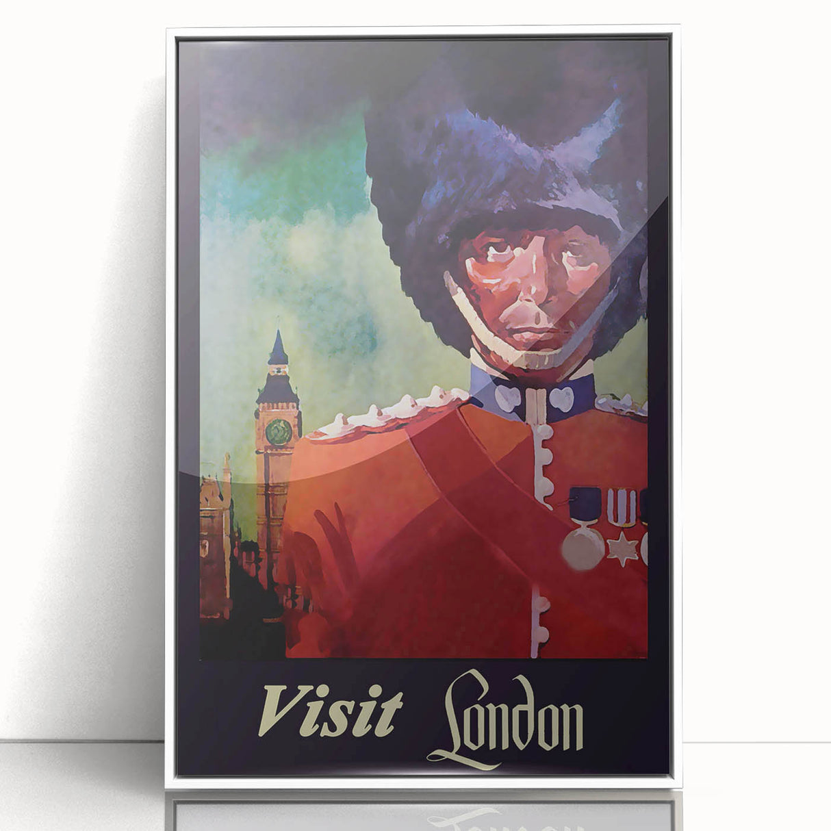 Retro London Guard Travel Poster – Vintage Prints & Nostalgic Art