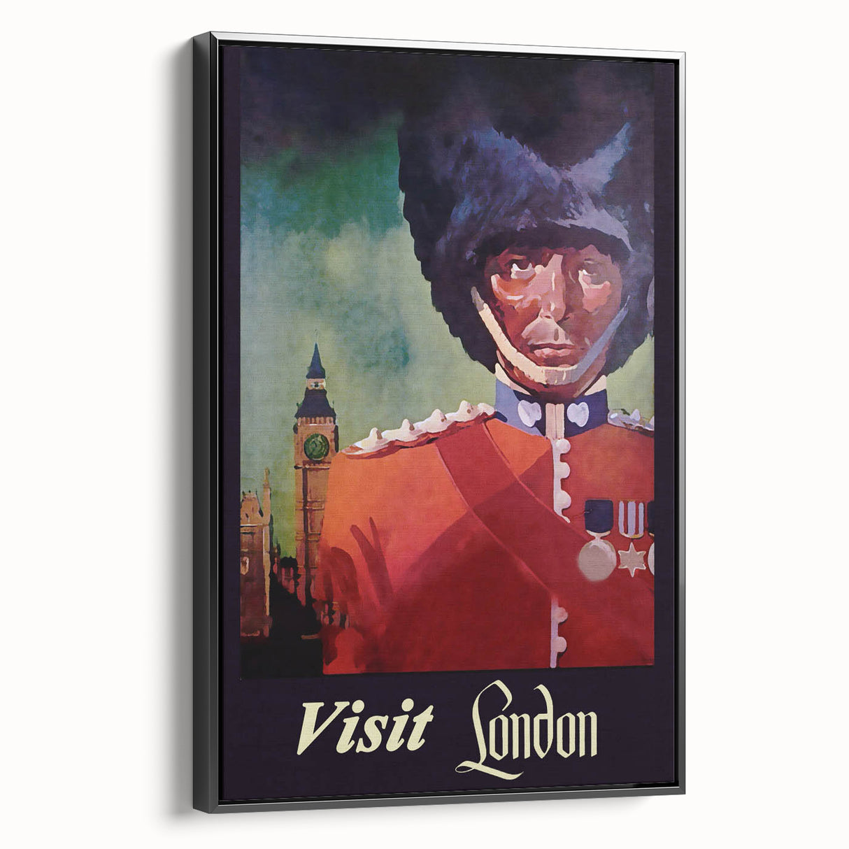 Retro London Guard Travel Poster – Vintage Prints & Nostalgic Art