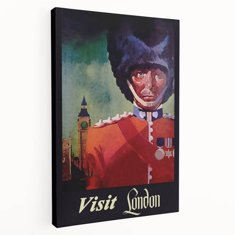 Retro London Guard Travel Poster – Vintage Prints & Nostalgic Art