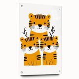 Adorable Tiger Trio – Boys Room Wall Art for Kids