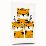 Adorable Tiger Trio – Boys Room Wall Art for Kids