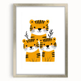 Adorable Tiger Trio – Boys Room Wall Art for Kids