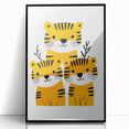 Adorable Tiger Trio – Boys Room Wall Art for Kids