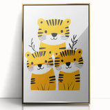 Adorable Tiger Trio – Boys Room Wall Art for Kids