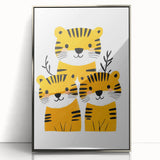 Adorable Tiger Trio – Boys Room Wall Art for Kids