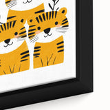 Adorable Tiger Trio – Boys Room Wall Art for Kids