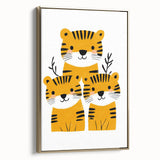 Adorable Tiger Trio – Boys Room Wall Art for Kids