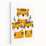 Adorable Tiger Trio – Boys Room Wall Art for Kids