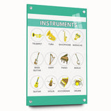 Classroom Educational Posters - Musical Instruments Chart