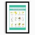 Classroom Educational Posters - Musical Instruments Chart