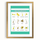 Classroom Educational Posters - Musical Instruments Chart