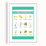 Classroom Educational Posters - Musical Instruments Chart