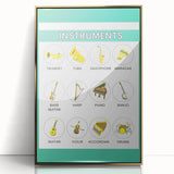 Classroom Educational Posters - Musical Instruments Chart