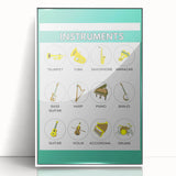Classroom Educational Posters - Musical Instruments Chart