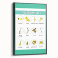 Classroom Educational Posters - Musical Instruments Chart