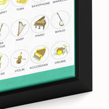 Classroom Educational Posters - Musical Instruments Chart