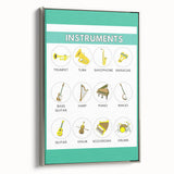 Classroom Educational Posters - Musical Instruments Chart