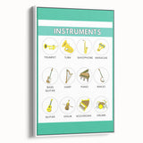 Classroom Educational Posters - Musical Instruments Chart