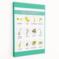 Classroom Educational Posters - Musical Instruments Chart