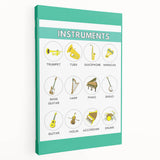 Classroom Educational Posters - Musical Instruments Chart