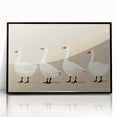 Minimalist Goose Nursery Wall Art - Framed Baby Art Prints