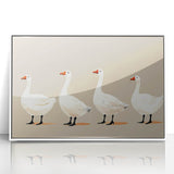 Minimalist Goose Nursery Wall Art - Framed Baby Art Prints