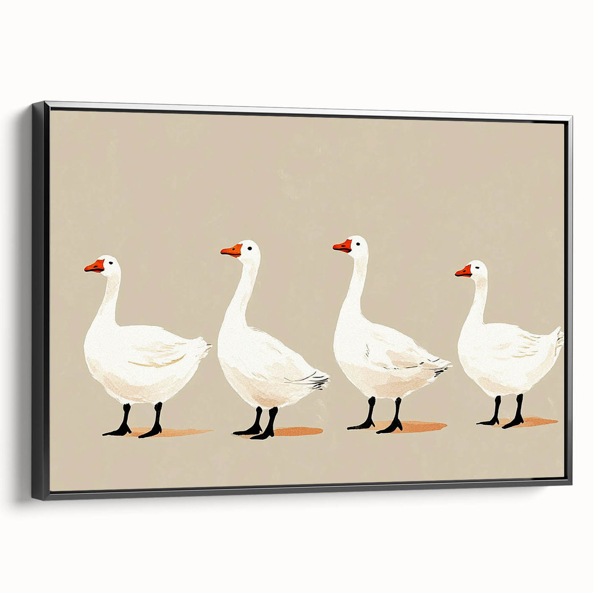 Minimalist Goose Nursery Wall Art - Framed Baby Art Prints