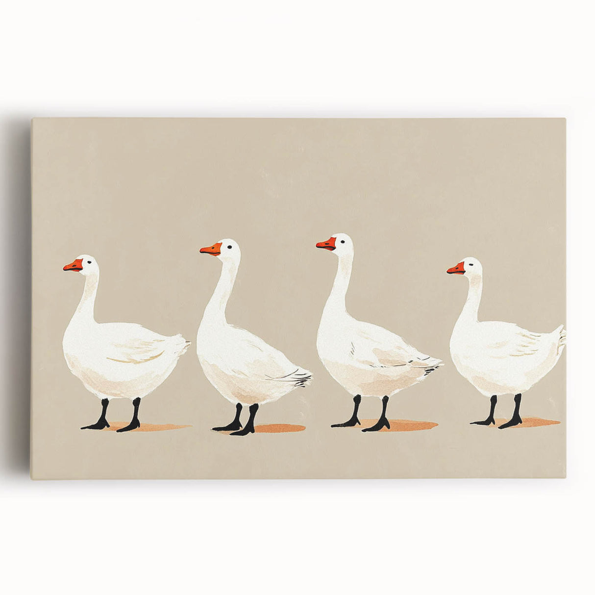 Minimalist Goose Nursery Wall Art - Framed Baby Art Prints