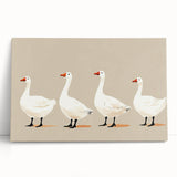 Minimalist Goose Nursery Wall Art - Framed Baby Art Prints