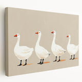 Minimalist Goose Nursery Wall Art - Framed Baby Art Prints