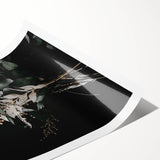 Extra large wall art featuring line art flowers in muted earth tones on rolled canvas, ideal for large living room decor.