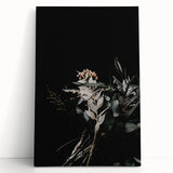 Black and white stretched canvas featuring a large tree in autumn, ideal for kitchen wall art or bedroom ambiance.