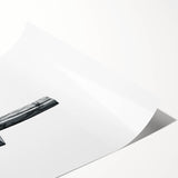 Extra large rolled print featuring line art flowers in soft pastel shades, ideal for large living room wall art.