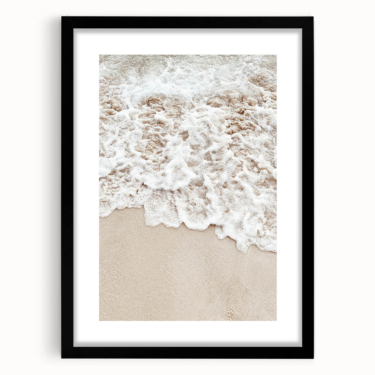 Extra large abstract art print featuring vibrant, colorful textured patterns on a framed black canvas.