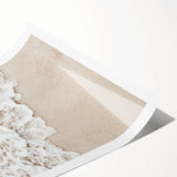 Extra large rolled print featuring line art flowers in black and white, ideal for large living room wall art.