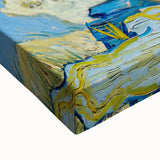 Large art canvas featuring a black and white landscape painting, ideal for bedroom wall decor.