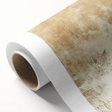 Abstract wall art featuring vibrant blue, orange, and gold strokes on rolled canvas, ideal for modern home decor. Perfect for enhancing living spaces with contemporary style.