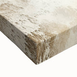 Close-up of abstract strokes wall art on stretched canvas, showcasing vibrant colors and dynamic brushwork, perfect for modern home decor enhancement.