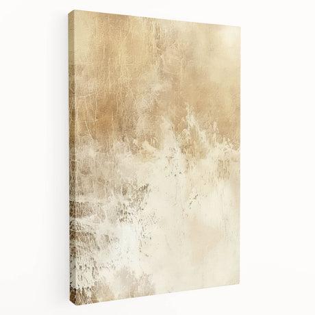 Abstract strokes wall art on stretched canvas, showcasing vibrant colors and dynamic patterns in a side view, perfect for modern home decor.