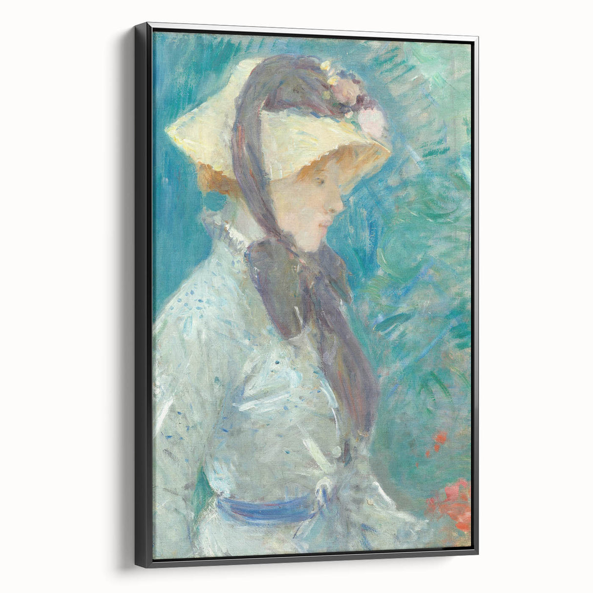 Impressionist Portrait - Morisot’s ‘Young Woman with a Straw Hat’ Art